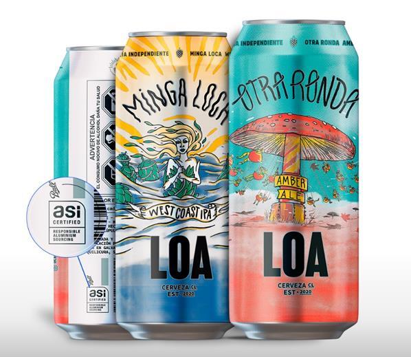 Ball Corporation and LOA Brewery have just achieved an unprecedented milestone in Chile: the launch of the first beer cans in the country to receive the Aluminum Stewardship Initiative (ASI) certification.