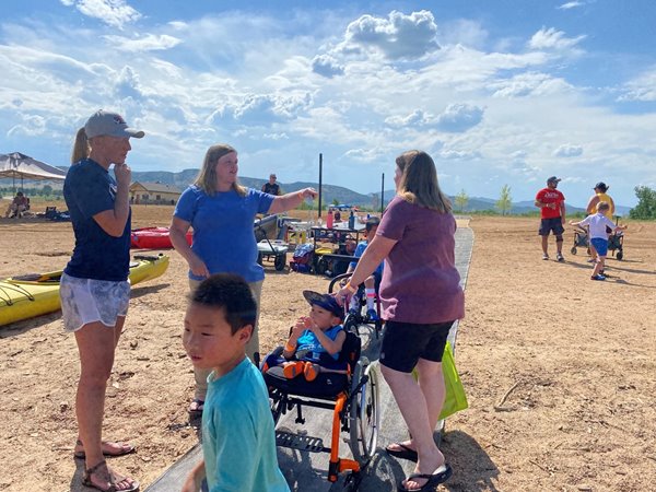 Ball employees and family at 2021 Adaptive Adventures Multi-Sport Day event