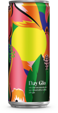 Day Glow printed Can
