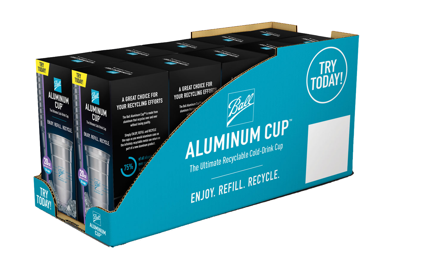 Ball Aluminum Cups - 16 oz - 24 Pack