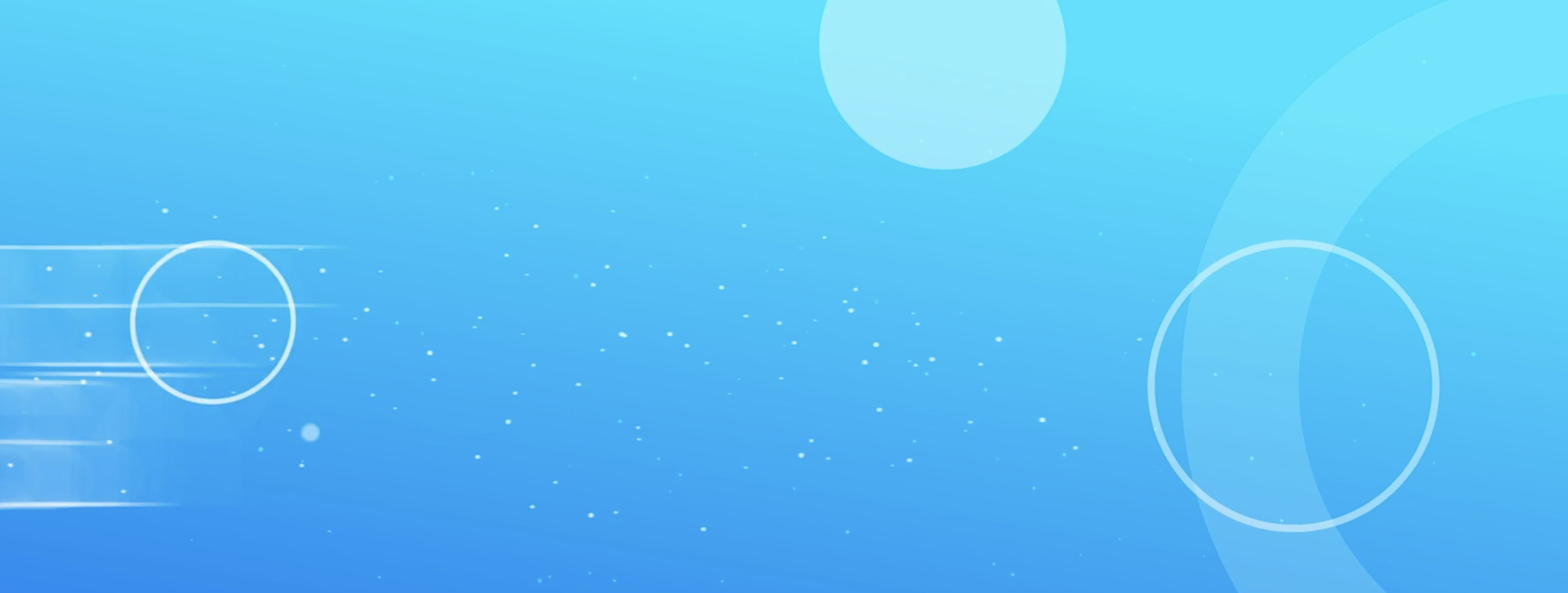 blue background with white circles